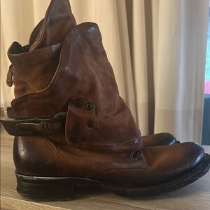 AS 98 Emerson Brown Leather Boots